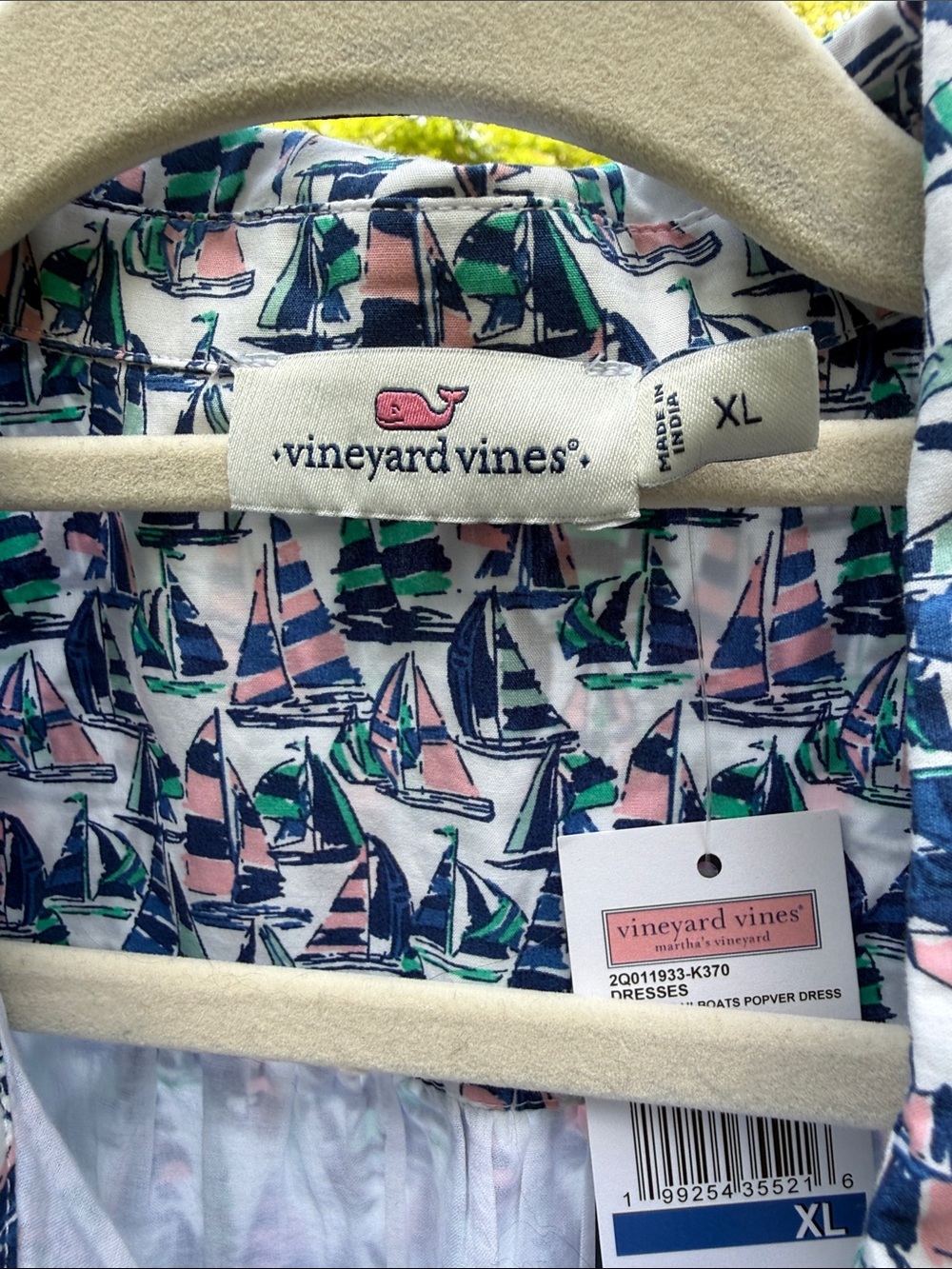 Vineyard Vines Painted Sailboats Popover Dress - Picture 6 of 11